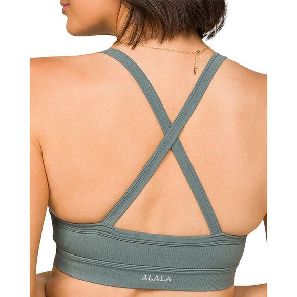 Alala Womens  Barre Cami Bra, Green - Picture 2 of 3